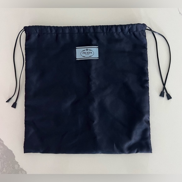 EUC Prada Navy Blue Drawstring Dust Bag - Picture 1 of 4